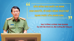 Bảo đảm cao nhất an ninh con người, vì cuộc sống thực sự hạnh phúc của Nhân dân