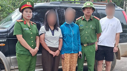 Công an phường Đoàn Kết, tỉnh Lai Châu hỗ trợ người phụ nữ mang thai gặp khó khăn trở về với gia đình