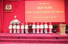 Nhiều tập thể, cá nhân có thành tích xuất sắc được khen thưởng tại Hội nghị Công an toàn quốc lần thứ 81