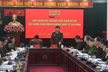 Làm việc, đánh giá tiến độ thực hiện Dự án xây dựng Cảng hàng không quốc tế Gia Bình.