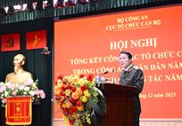 Đưa công tác cán bộ thật sự trở thành đòn bẩy góp phần đạt mục tiêu cao của công tác Công an trong giai đoạn cách mạng mới