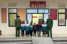 Lào Cai: Công an xã Sín Chéng kịp thời tìm kiếm, đưa 06 cháu nhỏ đi lạc trở về gia đình an toàn