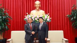 Minister Luong Tam Quang receives Cambodian Secretary of State of the Ministry of Interior