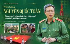 Thiếu tướng Nguyễn Quốc Toản: Công an 2 cấp phát huy hiệu quả từ cơ sở, dữ liệu dân cư