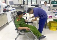 Công an tỉnh Lào Cai tiên phong trong phong trào hiến máu tình nguyện