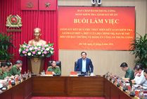 Đoàn kiểm tra, giám sát số 235 của Bộ Chính trị, Ban Bí thư làm việc với Ban Thường vụ Đảng uỷ Công an Trung ương