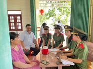 Học viên Trường Đại học An ninh nhân dân hoạt động thực tế, “ba cùng” với Nhân dân tại xã Tân Hưng, tỉnh Cà Mau