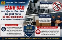 Công an Lâm Đồng cảnh báo doanh nghiệp, hộ kinh doanh và người dân về nguy cơ bị lợi dụng gia công, vận chuyển trái phép vũ khí