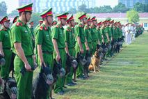 Khai mạc Vòng chung khảo Hội thi cán bộ huấn luyện và chó nghiệp vụ giỏi trong CAND lần thứ V