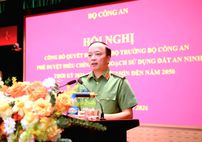 Công bố Quyết định của Bộ trưởng Bộ Công an phê duyệt điều chỉnh Quy hoạch sử dụng đất an ninh thời kỳ 2021 - 2030, tầm nhìn đến năm 2050