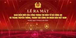 Cổng Thông tin điện tử Bộ Công an ra mắt giao diện mới
