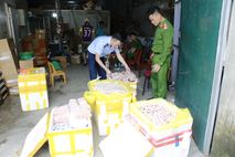 Nghệ An: Phát hiện hàng ngàn chân gà, xúc xích, nem chua thịt đông lạnh không rõ nguồn gốc