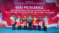 Khai mạc Giải Pickleball Cụm Thi đua số 8 - Khối các đơn vị trực thuộc Bộ Công an