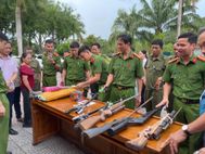Công an tỉnh Hà Tĩnh thực hiện tốt công tác thu hồi vũ khí, vật liệu nổ