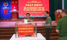 Công an TP Hải Phòng phát động ủng hộ đồng bào bị thiệt hại do bão lũ