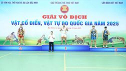 Đội tuyển Vật Công an nhân dân đạt thành tích cao tại Giải vô địch Vật cổ điển, vật tự do quốc gia năm 2025