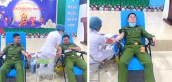 Hà Tĩnh: 03 cán bộ Công an xã kịp thời hiến máu cứu bệnh nhân qua cơn nguy kịch