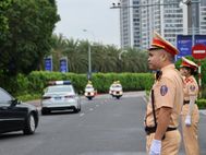 Hà Nội: Diễn tập phương án bảo đảm trật tự, an toàn giao thông phục vụ Lễ mở ký Công ước Liên hợp quốc về chống tội phạm mạng
