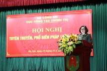 Cục Công tác chính trị tổ chức Hội nghị tuyên truyền, phổ biến pháp luật năm 2025