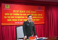 Họp Ban Chỉ đạo diễn tập phương án chữa cháy, cứu nạn, cứu hộ tại các tòa nhà cao tầng trên địa bàn thành phố Hà Nội